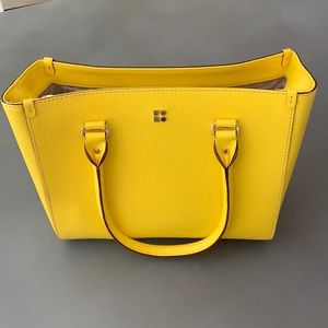 Kate Spade leather tote in sunny YELLOW